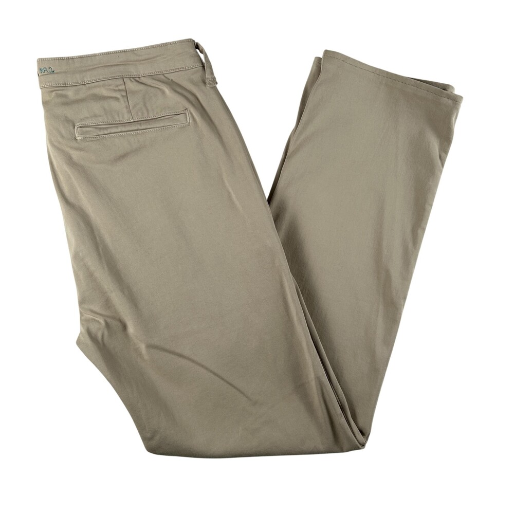 Edwin Pants Mens 34x30 Beige Otis Chino Stretch Canvas Khakis Flat Front USA